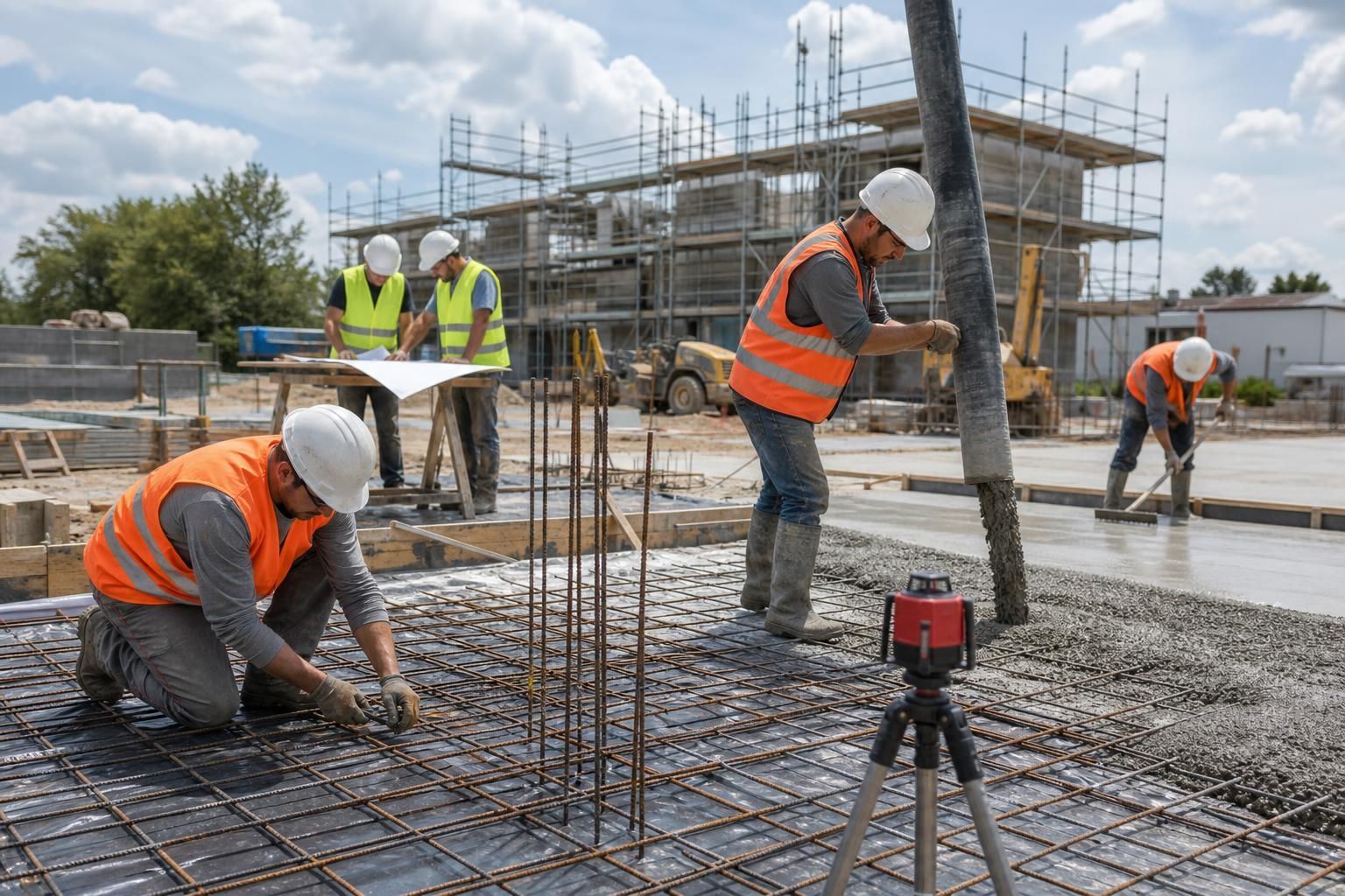 Découvrez les normes essentielles, les étapes de conception et les techniques de mise en œuvre pour un dallage en béton armé fiable et durable.