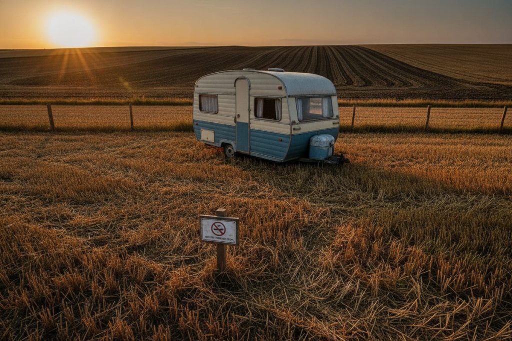 Peut-on mettre une caravane sur un terrain agricole ?